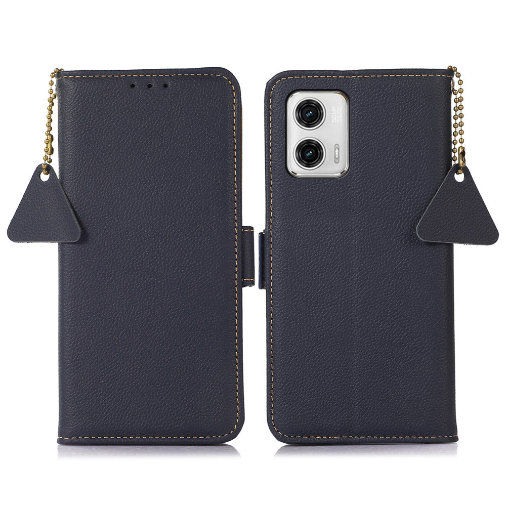 TJ Phone Wallet Case for Motorola Moto G73 5G RFID Blocking Genuine Cow Leather Stand Phone Cover TJ Phone Wallet Case for Motorola Moto G73 5G RFID Blocking Genuine Cow Leather Stand Phone Cover
